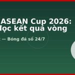 KQBD ASEAN Cup 2026: Cách đọc kết quả vòng bảng